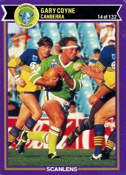 1987 Scanlens Rugby League #14 Gary Coyne Front
